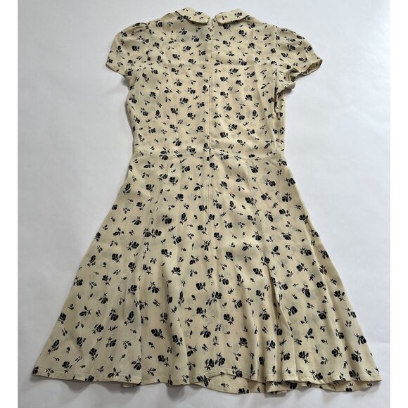 Reformation Wednesday Floral Mini Dress in Cream - Picture 3 of 4